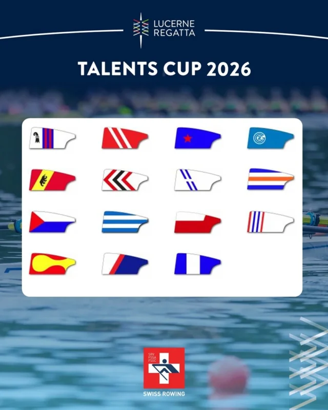 Time for tomorrow's stars to step up. With the national regatta in Lauerz ahead, the first qualification event of this year's Talents Cup is on. 15 clubs from all across Switzerland have signed up. What is the Talents Cup? Find out more on our website. Link 🔗 in bio.

#lucerneregatta #rowing #rotsee #lucerne #talentscup